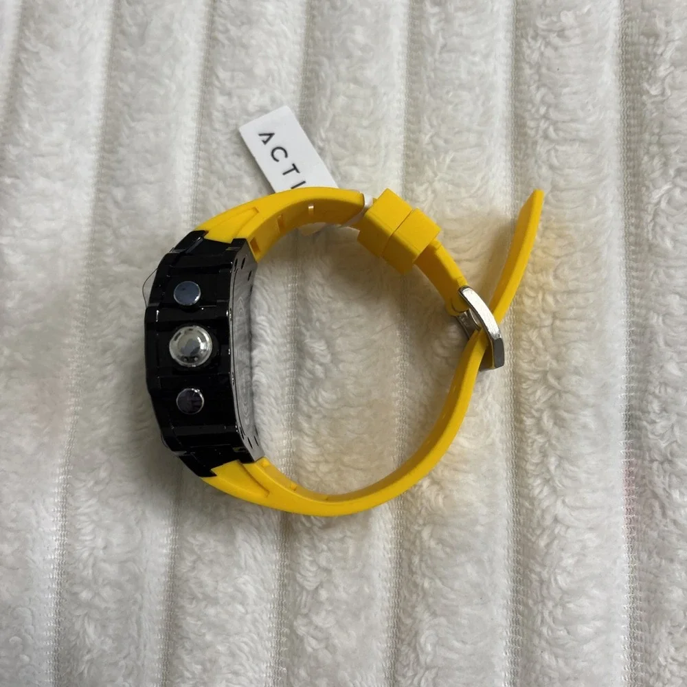 Activa Fury X Invicta Black Yellow Men's Watch 44.3mm Skeleton Dial ACW2305-021